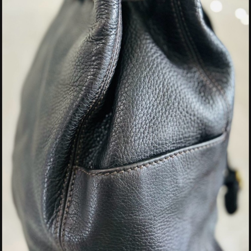 Coach vintage Sonoma black leather backpack bucket - Picture 4 of 11